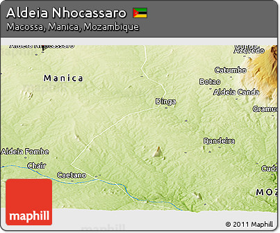 Physical Panoramic Map of Aldeia Nhocassaro