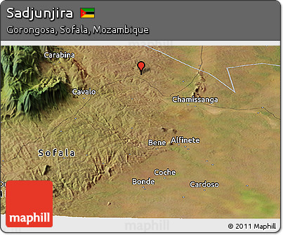 Satellite Panoramic Map of Sadjunjira