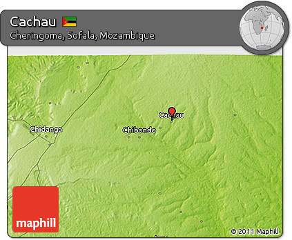 Physical 3D Map of Cachau