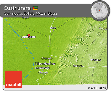 Physical 3D Map of Cusinurera