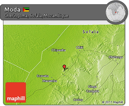Physical 3D Map of Moda
