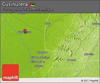 Physical 3D Map of Cusinurera