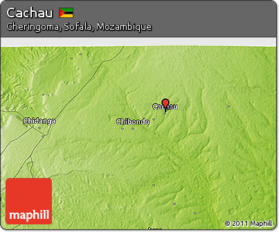 Physical 3D Map of Cachau