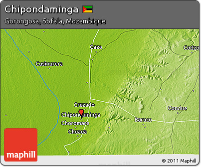 Physical 3D Map of Chipondaminga