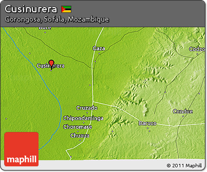 Physical 3D Map of Cusinurera