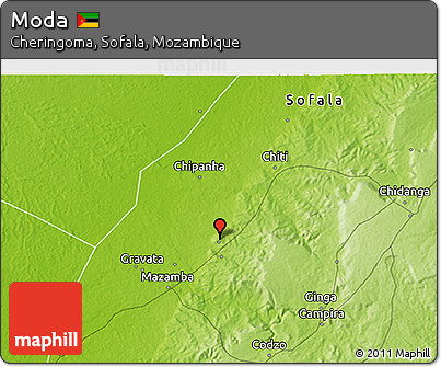Physical 3D Map of Moda