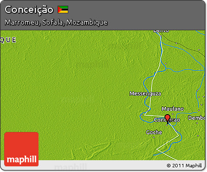 Physical 3D Map of Conceição