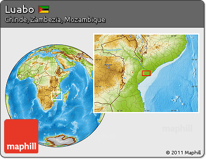 Physical Location Map of Luabo