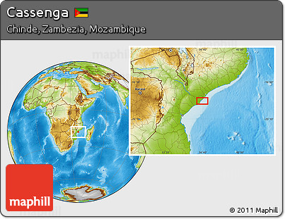 Physical Location Map of Cassenga