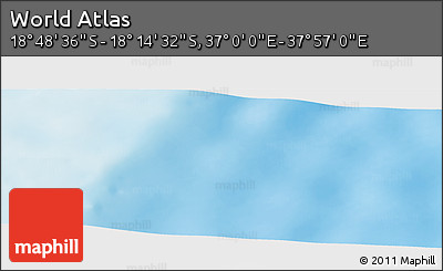 Physical Panoramic Map of the Area around 18° 31' 34" S, 37° 28' 30" E