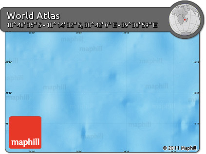 Physical Map of the Area around 18° 31' 34" S, 39° 10' 29" E