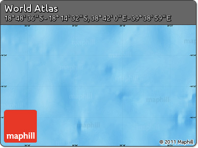 Physical Map of the Area around 18° 31' 34" S, 39° 10' 29" E
