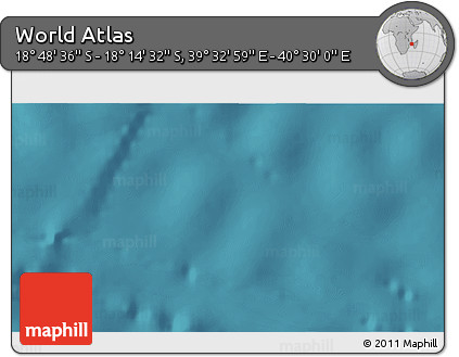 Satellite 3D Map of the Area around 18° 31' 34" S, 40° 1' 29" E