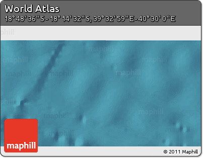 Satellite 3D Map of the Area around 18° 31' 34" S, 40° 1' 29" E