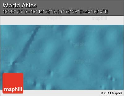 Satellite 3D Map of the Area around 18° 31' 34" S, 40° 1' 29" E