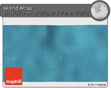 Satellite 3D Map of the Area around 18° 31' 34" S, 42° 34' 30" E