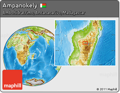 Physical Location Map of Ampanokely