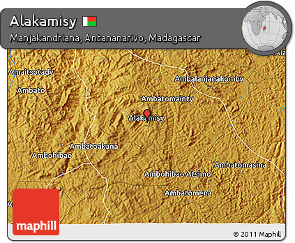 Physical 3D Map of Alakamisy