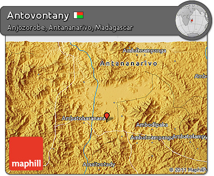 Physical 3D Map of Antovontany