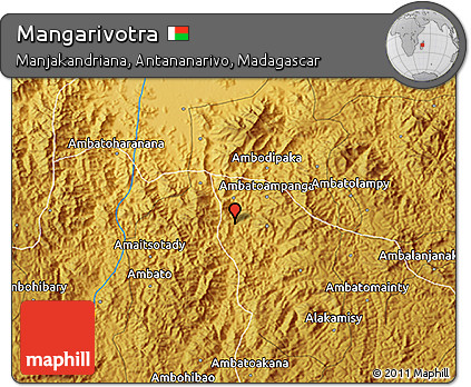 Physical 3D Map of Mangarivotra