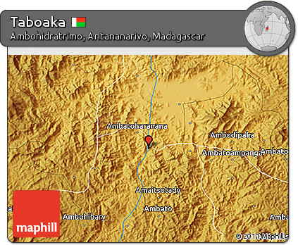 Physical 3D Map of Taboaka
