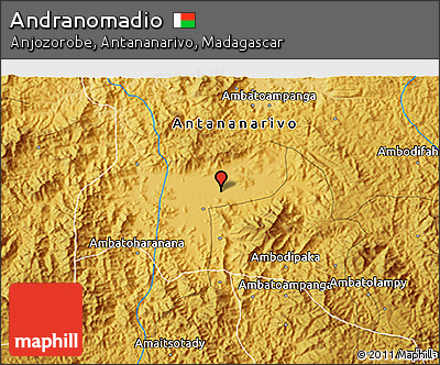 Physical 3D Map of Andranomadio