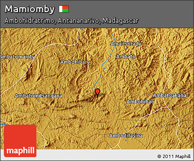 Physical 3D Map of Mamiomby