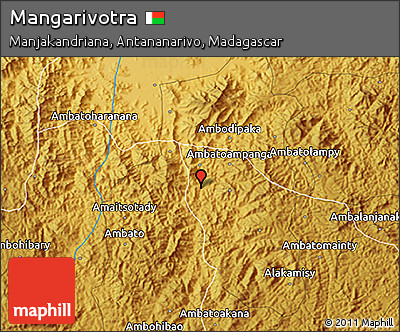 Physical 3D Map of Mangarivotra