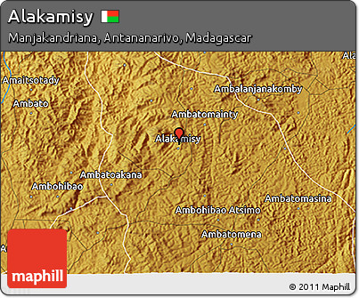 Physical 3D Map of Alakamisy