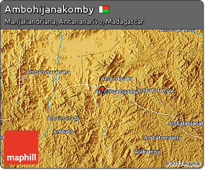 Physical 3D Map of Ambohijanakomby