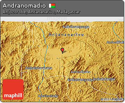 Physical 3D Map of Andranomadio