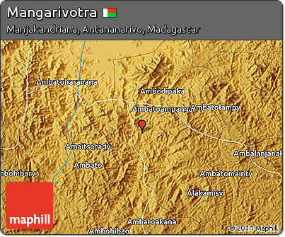 Physical 3D Map of Mangarivotra