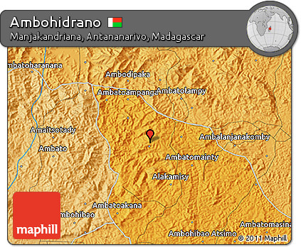 Political 3D Map of Ambohidrano