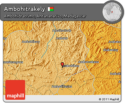 Political 3D Map of Ambohitrakely