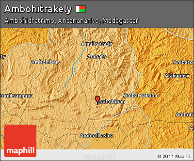 Political 3D Map of Ambohitrakely
