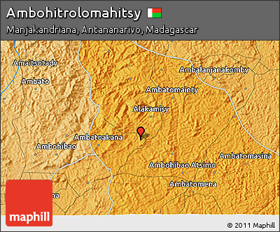 Political 3D Map of Ambohitrolomahitsy