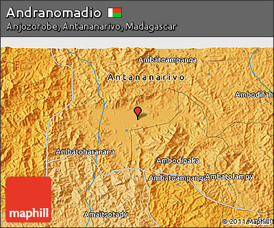 Political 3D Map of Andranomadio