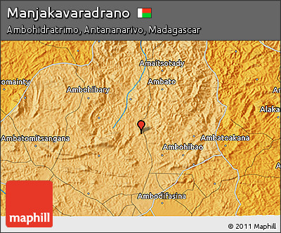 Political 3D Map of Manjakavaradrano