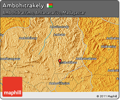 Political 3D Map of Ambohitrakely
