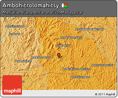 Political 3D Map of Ambohitrolomahitsy