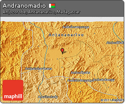 Political 3D Map of Andranomadio
