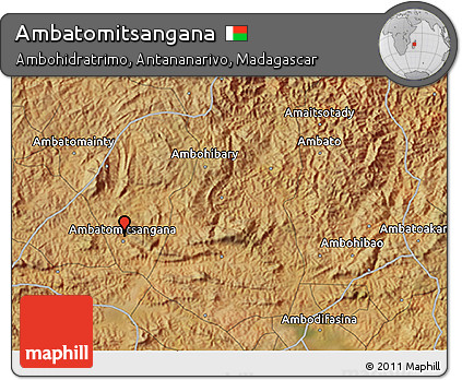 Satellite 3D Map of Ambatomitsangana