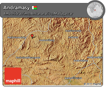 Satellite 3D Map of Andramasy