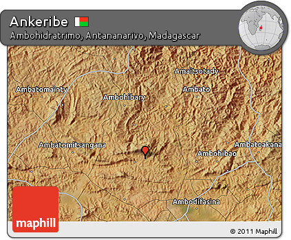 Satellite 3D Map of Ankeribe