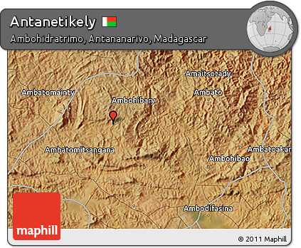 Satellite 3D Map of Antanetikely