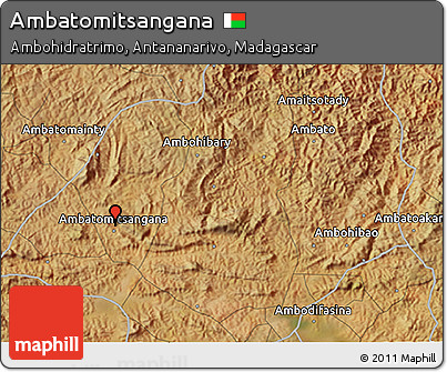 Satellite 3D Map of Ambatomitsangana