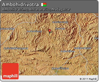 Satellite 3D Map of Ambohidrivotra