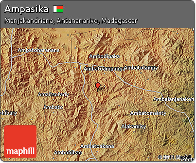 Satellite 3D Map of Ampasika