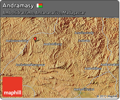 Satellite 3D Map of Andramasy