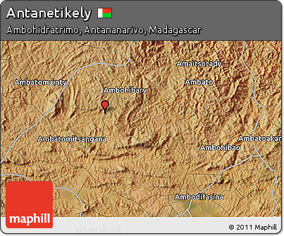 Satellite 3D Map of Antanetikely